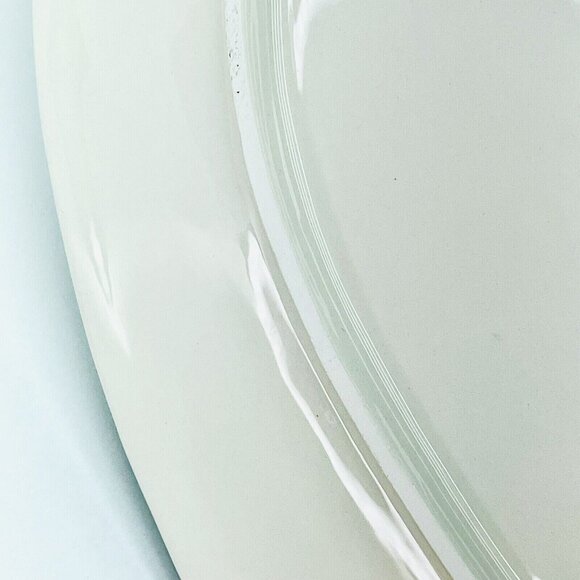 XL Fitz & Floyd Porcelain Oval Platter Embossed Mirabelle Pattern Blue Yellow - Picture 8 of 12